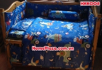 Chăn ga gối quây cũi trẻ em XKE CƯỚP BIỂN 